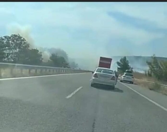 ΤΩΡΑ: Πυρκαγιά στην Εγνατία - Με προβλήματα η κυκλοφορία