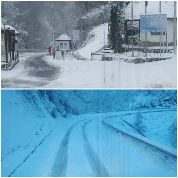 Ξάνθη: Πυκνή χιονόπτωση στα ελληνοβουλγαρικά σύνορα