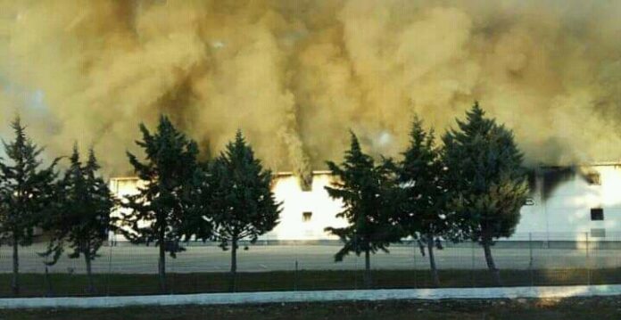 Καταστροφική πυρκαγιά σε καπναποθήκες στην Καβάλα - ΦΩΤΟ