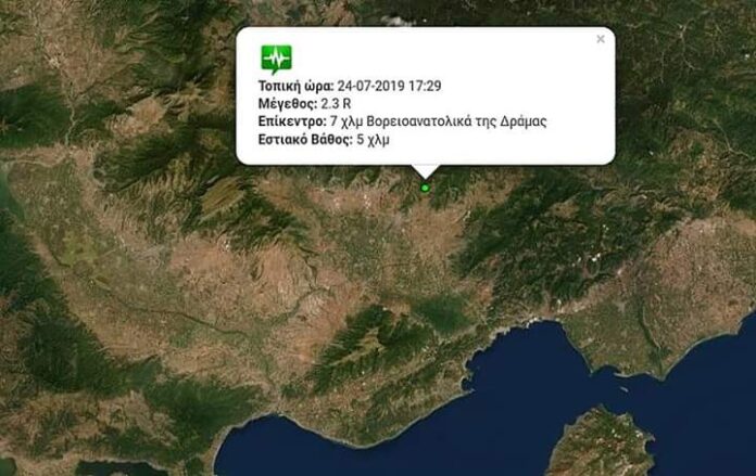 Σεισμός 2.3 Ρίχτερ κοντά στο Παρανέστι