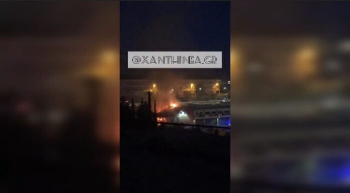 Πυρκαγιά και εκρήξεις σε εργοτάξιο του δήμου Νεάπολης [ΒΙΝΤΕΟ]