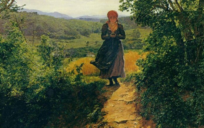 Κρατάει αυτή η γυναίκα ένα κινητό τηλέφωνο σε πίνακα του 1860;