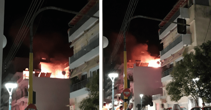 Φωτιά και εκρήξεις σε πολυκατοικία στην Ξάνθη [ΒΙΝΤΕΟ]