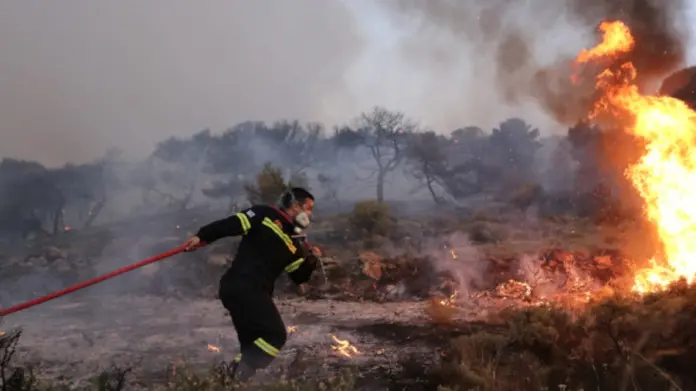 Φωτιά σε δασική έκταση στη Θάσο - Σηκώθηκαν 4 αεροπλάνα