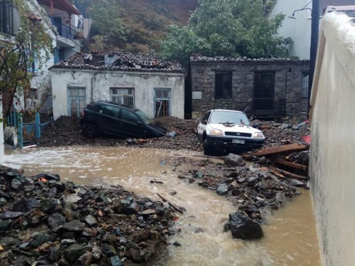 Σαμοθράκη: Νέες εικόνες βιβλικής καταστροφής – Πλημμύρες