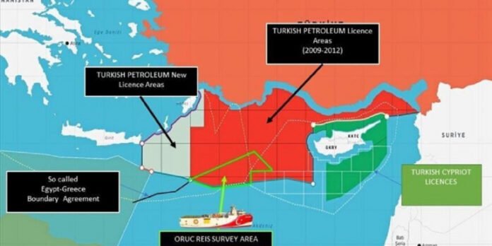 Προκαλούν οι Τούρκοι: Εξέδωσαν νέο χάρτη για έρευνες δίπλα σε Κάρπαθο και Καστελόριζο