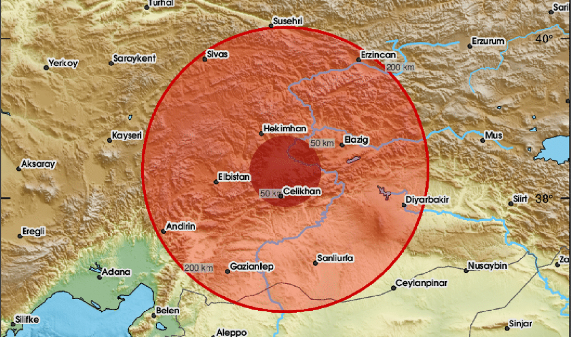 Τουρκία: Σεισμός 5,2 βαθμών στην ανατολική επαρχία Μαλάτια
