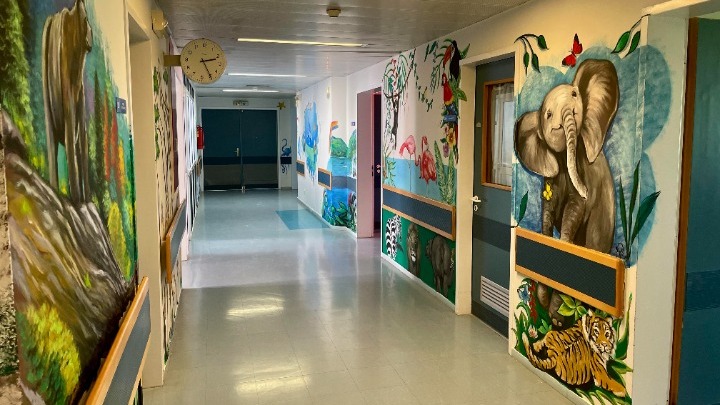 Η ζωγραφική μεταμόρφωσε την παιδιατρική κλινική του γενικού νοσοκομείου Ξάνθης
