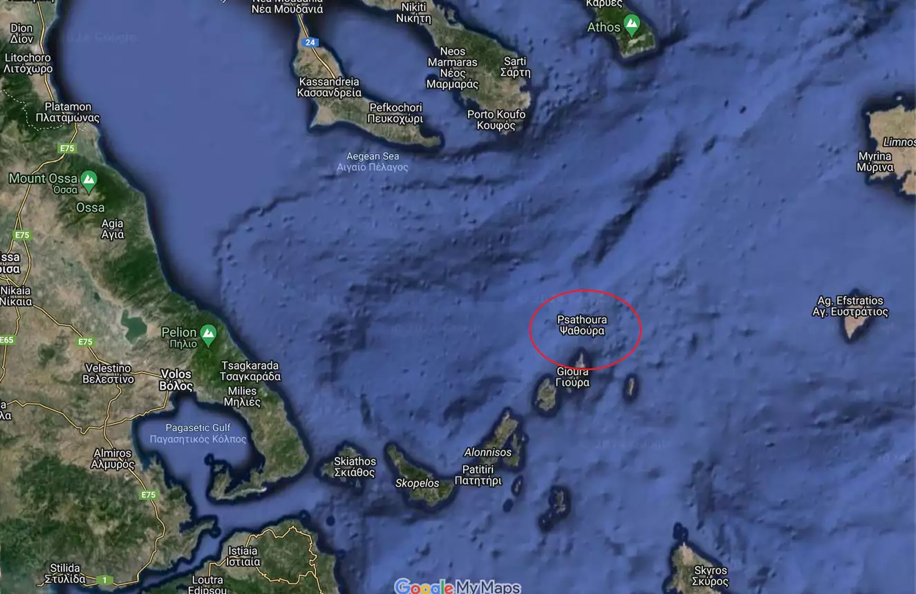 Έπεσε F-16 στη νήσο Ψαθούρα, πάνω από την Αλόννησο – Σώος ο πιλότος